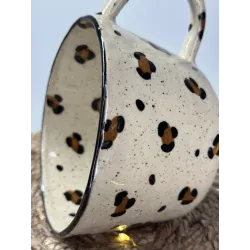 Léopard - Mug XL fait main – Artisanat français