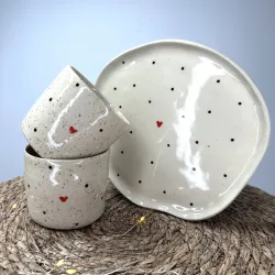 LOVE - Set à café fait main – Artisanat français