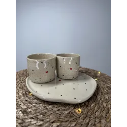 LOVE - Set à café fait main – Artisanat français