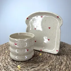 Set petit déjeuner - grès – Artisanat français