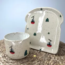 Set petit déjeuner - grès – Artisanat français