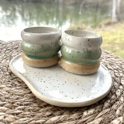 LOVE - Set à café fait main – Artisanat français